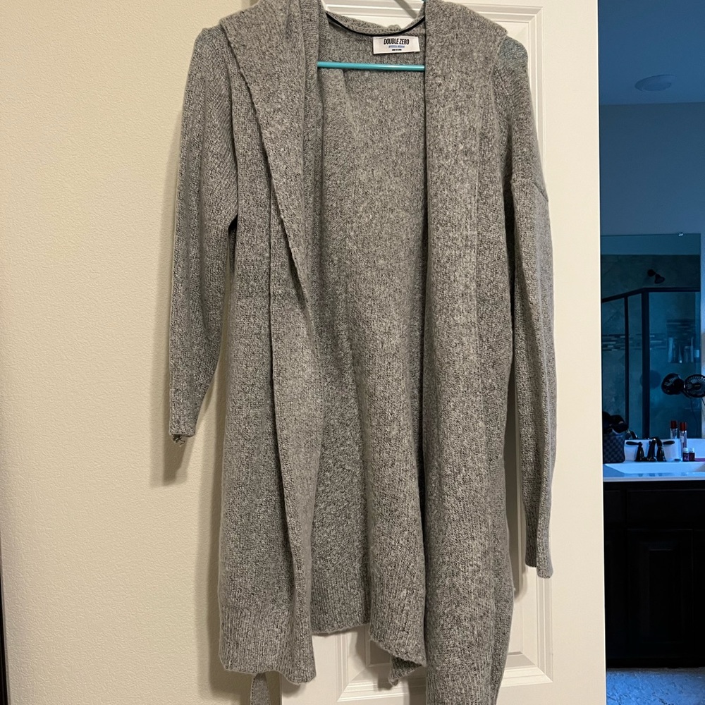 Super soft hooded cardigan